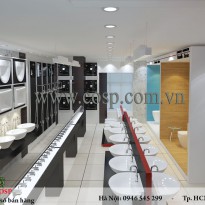 Thiết kế cửa hàng thiết bị vệ sinh COTTO - Anh Thịnh - Quảng Ninh